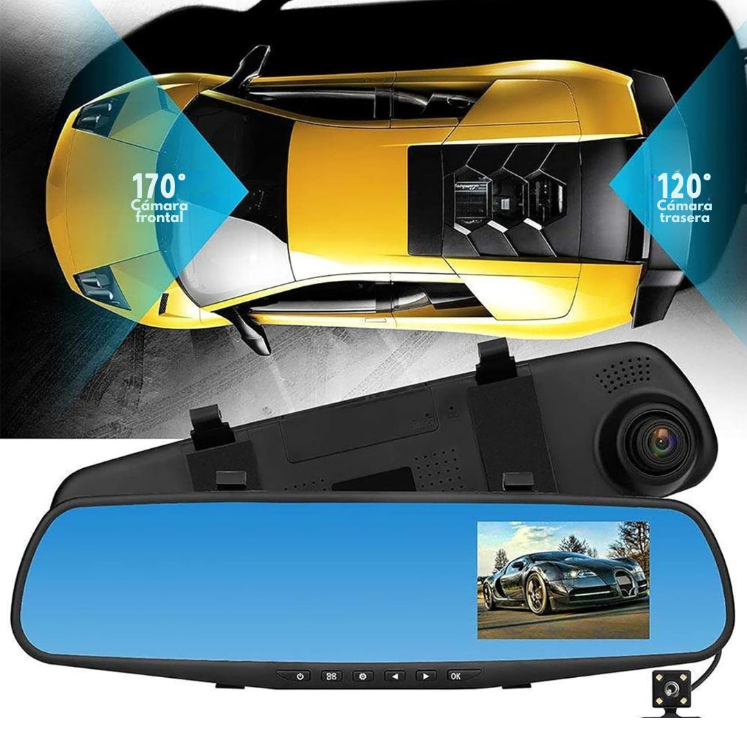 Retrovisor Full HD con Camara Trasera