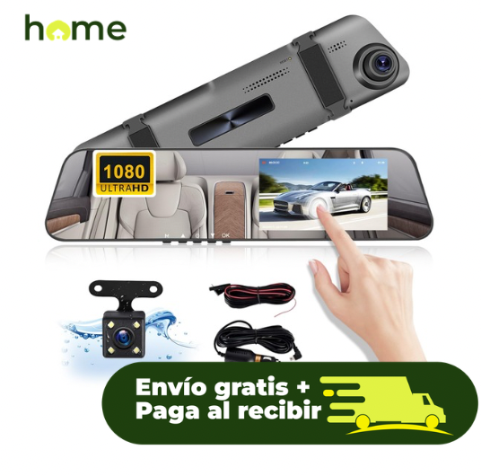 Retrovisor Full HD con Camara Trasera